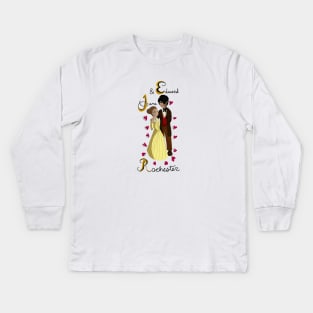 Jane Eyre and Edward Rochester Kids Long Sleeve T-Shirt